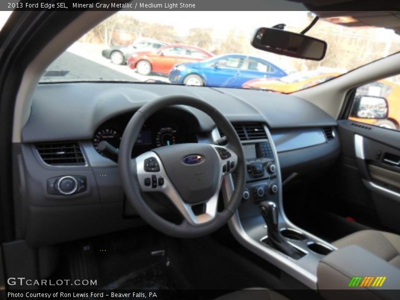 Mineral Gray Metallic / Medium Light Stone 2013 Ford Edge SEL