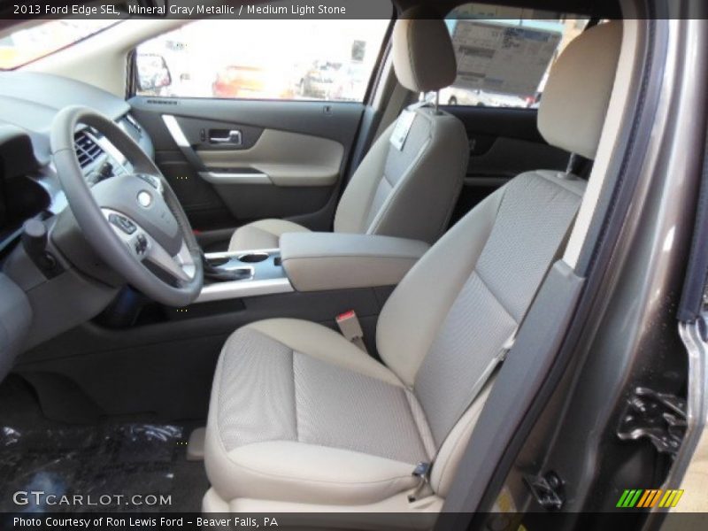 Mineral Gray Metallic / Medium Light Stone 2013 Ford Edge SEL
