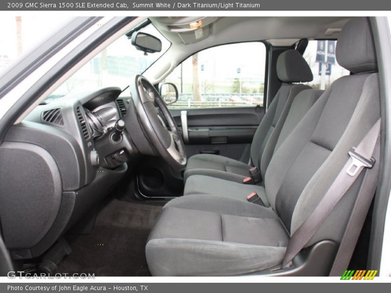 Front Seat of 2009 Sierra 1500 SLE Extended Cab