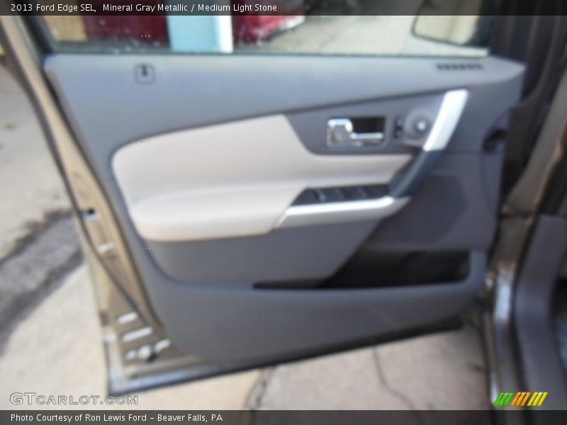 Mineral Gray Metallic / Medium Light Stone 2013 Ford Edge SEL