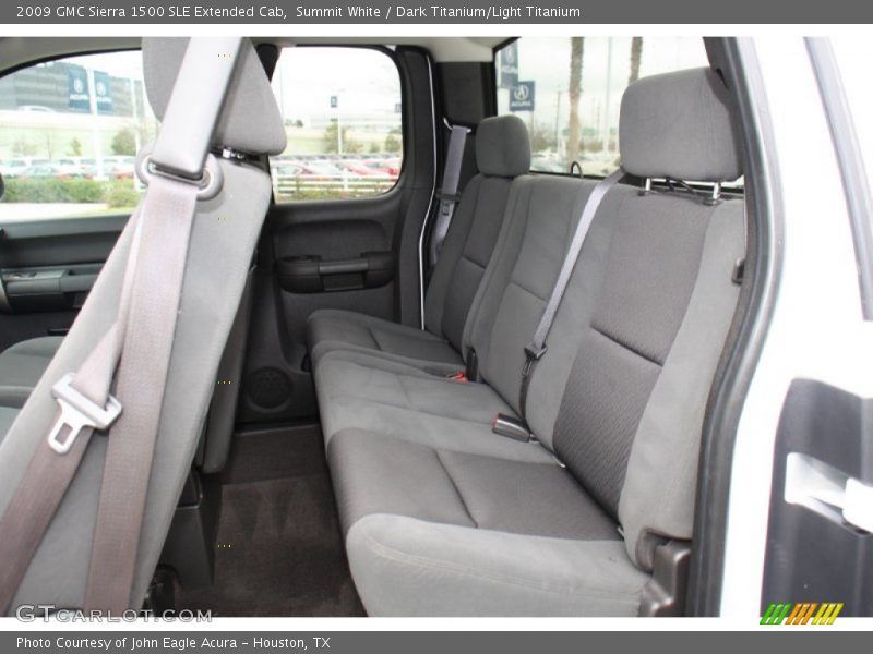 Rear Seat of 2009 Sierra 1500 SLE Extended Cab