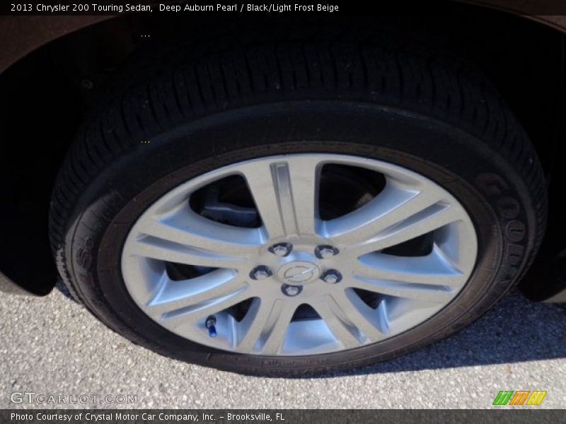 Deep Auburn Pearl / Black/Light Frost Beige 2013 Chrysler 200 Touring Sedan