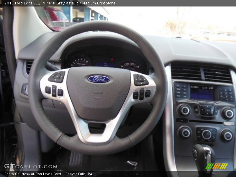 Mineral Gray Metallic / Medium Light Stone 2013 Ford Edge SEL