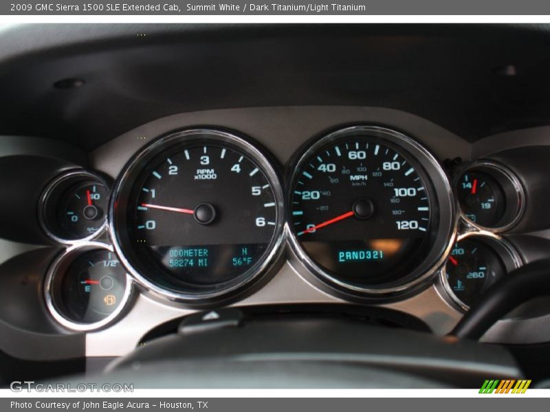  2009 Sierra 1500 SLE Extended Cab SLE Extended Cab Gauges