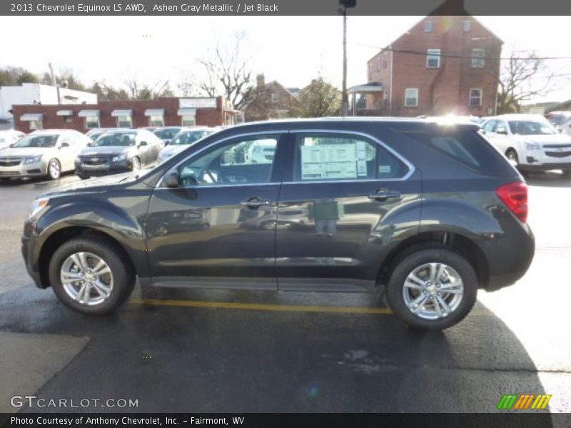 Ashen Gray Metallic / Jet Black 2013 Chevrolet Equinox LS AWD