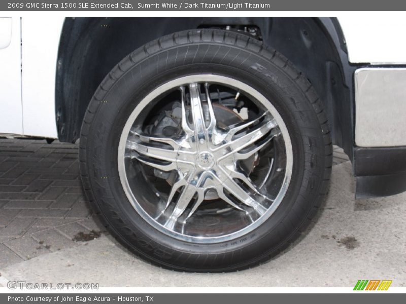 Custom Wheels of 2009 Sierra 1500 SLE Extended Cab