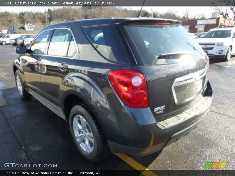 Ashen Gray Metallic / Jet Black 2013 Chevrolet Equinox LS AWD