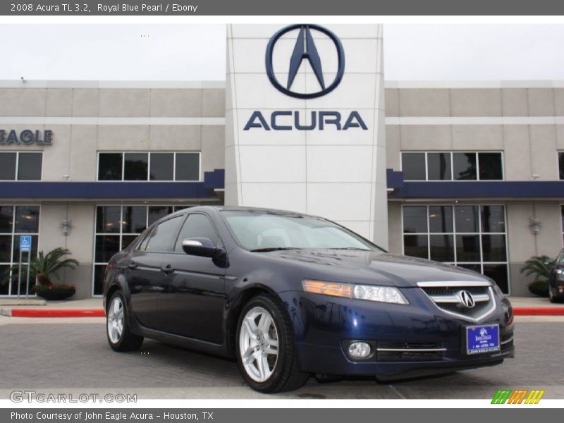 Royal Blue Pearl / Ebony 2008 Acura TL 3.2