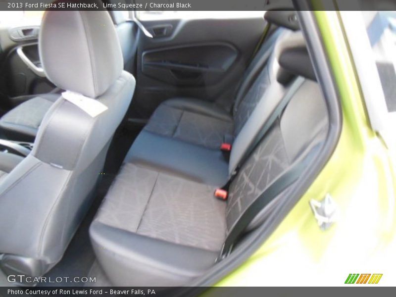Lime Squeeze / Charcoal Black 2013 Ford Fiesta SE Hatchback