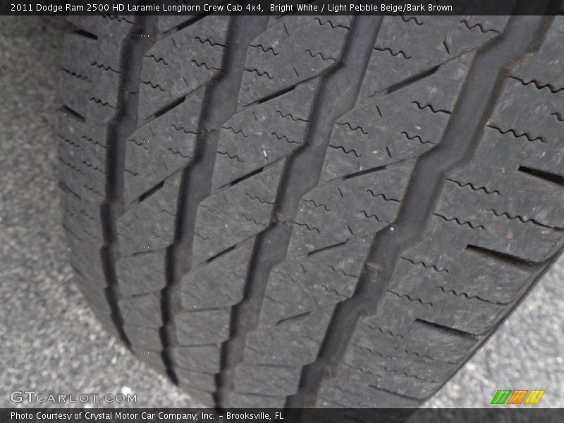 Bright White / Light Pebble Beige/Bark Brown 2011 Dodge Ram 2500 HD Laramie Longhorn Crew Cab 4x4