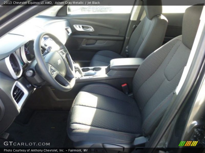 Ashen Gray Metallic / Jet Black 2013 Chevrolet Equinox LS AWD