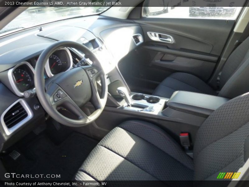 Ashen Gray Metallic / Jet Black 2013 Chevrolet Equinox LS AWD
