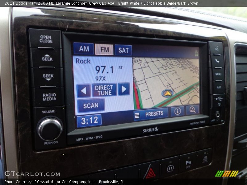 Bright White / Light Pebble Beige/Bark Brown 2011 Dodge Ram 2500 HD Laramie Longhorn Crew Cab 4x4