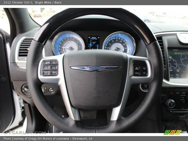 Bright White / Black 2012 Chrysler 300 C