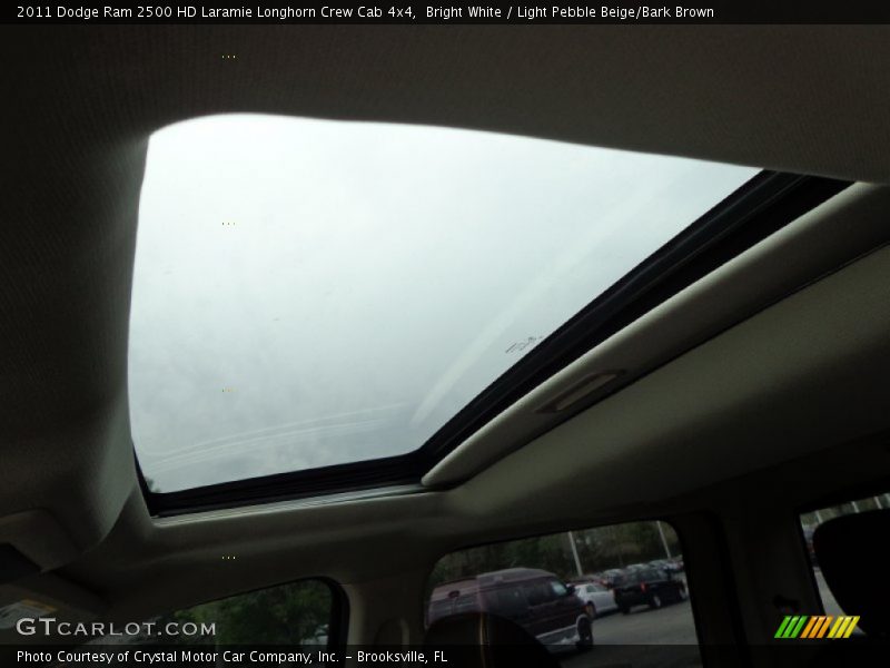 Bright White / Light Pebble Beige/Bark Brown 2011 Dodge Ram 2500 HD Laramie Longhorn Crew Cab 4x4