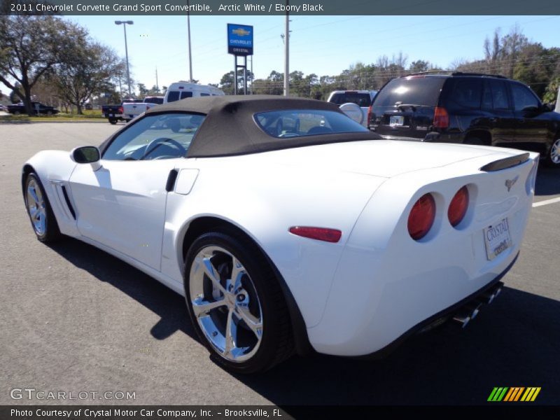 Arctic White / Ebony Black 2011 Chevrolet Corvette Grand Sport Convertible