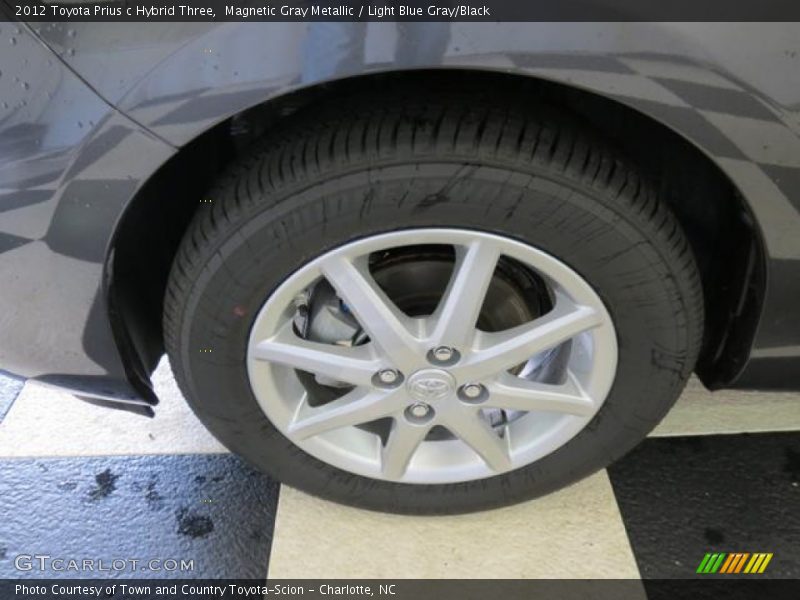 Magnetic Gray Metallic / Light Blue Gray/Black 2012 Toyota Prius c Hybrid Three
