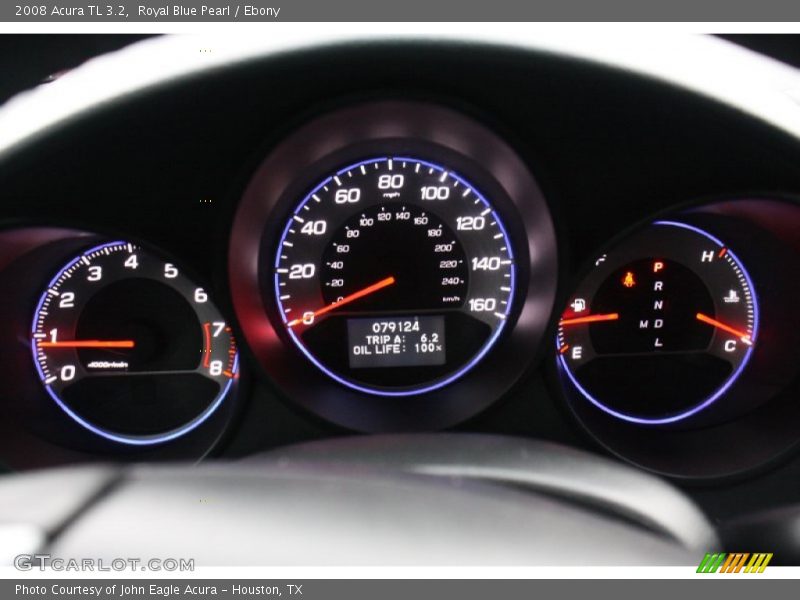 Royal Blue Pearl / Ebony 2008 Acura TL 3.2