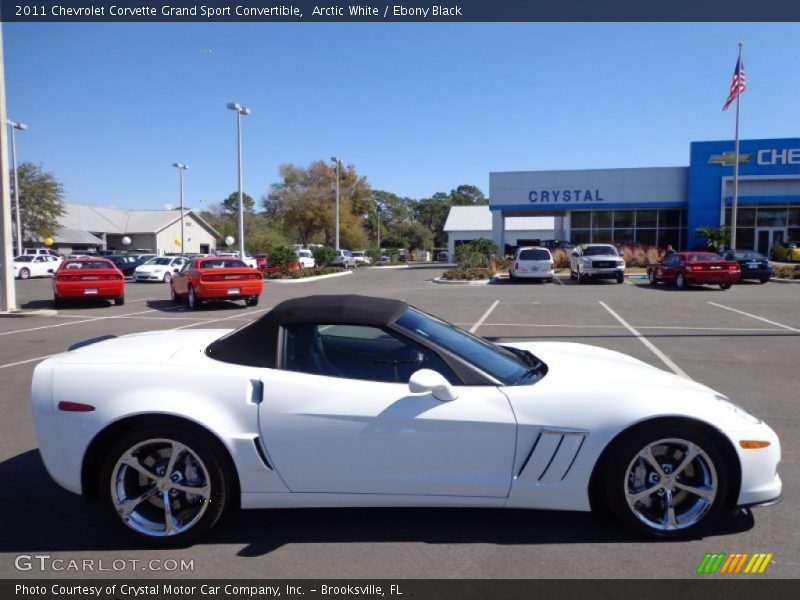 Arctic White / Ebony Black 2011 Chevrolet Corvette Grand Sport Convertible
