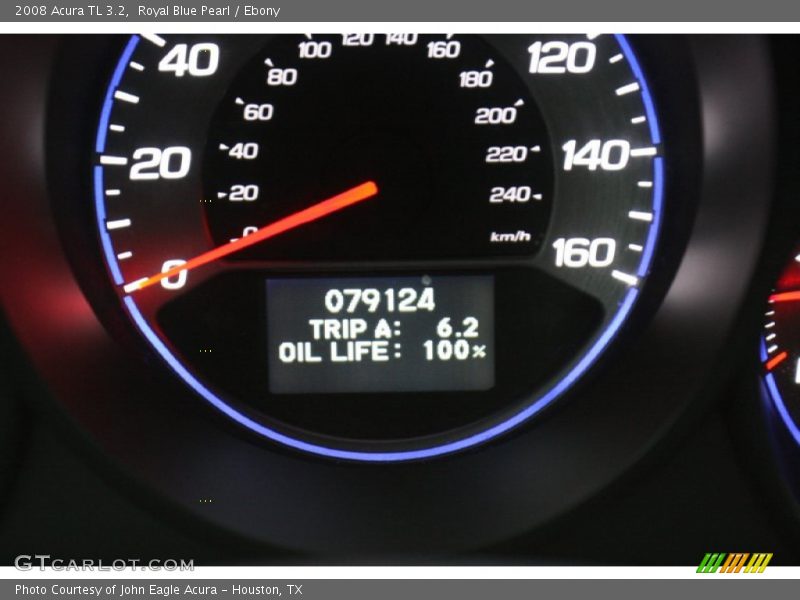 Royal Blue Pearl / Ebony 2008 Acura TL 3.2