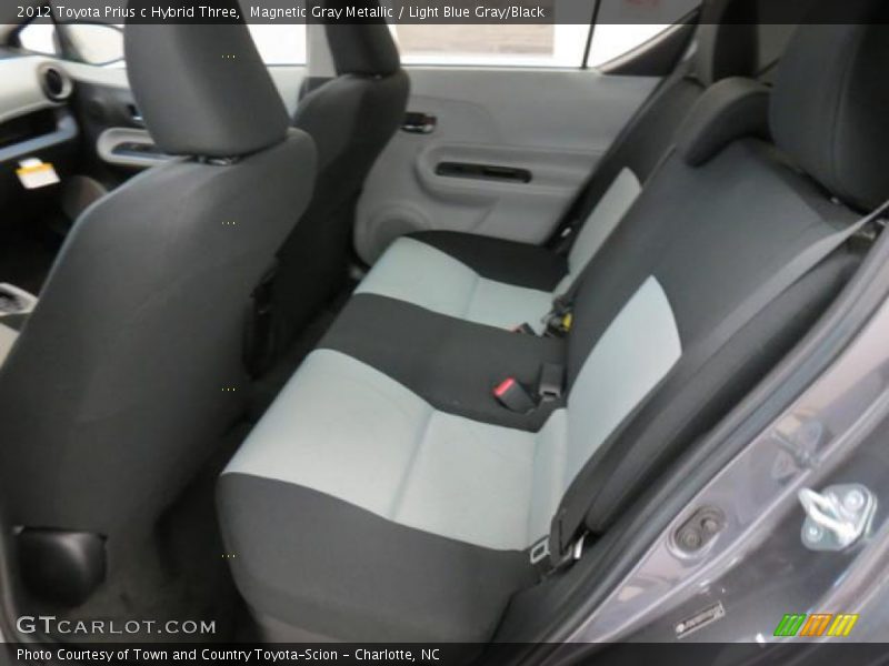 Magnetic Gray Metallic / Light Blue Gray/Black 2012 Toyota Prius c Hybrid Three