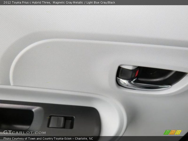 Magnetic Gray Metallic / Light Blue Gray/Black 2012 Toyota Prius c Hybrid Three