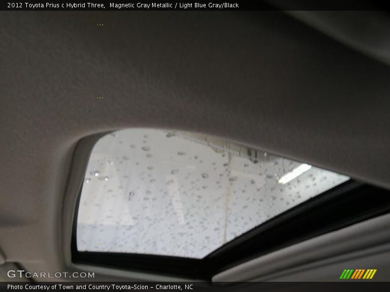 Magnetic Gray Metallic / Light Blue Gray/Black 2012 Toyota Prius c Hybrid Three