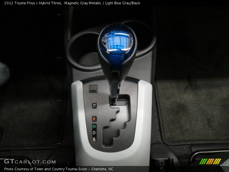 Magnetic Gray Metallic / Light Blue Gray/Black 2012 Toyota Prius c Hybrid Three