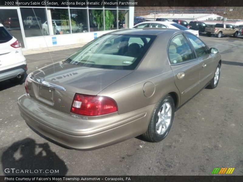 Arizona Beige Metallic / Medium Parchment 2002 Mercury Sable GS Sedan