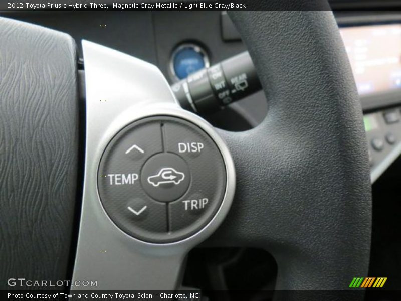 Magnetic Gray Metallic / Light Blue Gray/Black 2012 Toyota Prius c Hybrid Three
