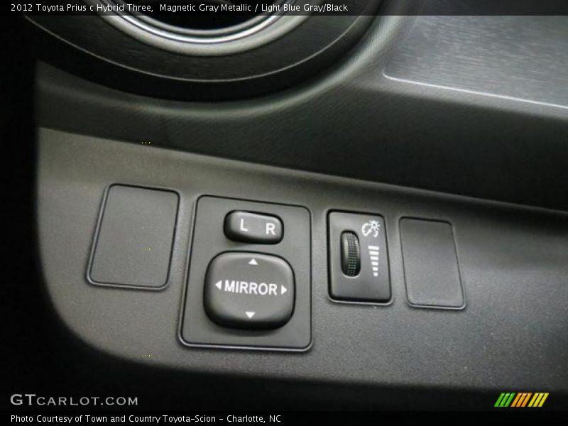 Magnetic Gray Metallic / Light Blue Gray/Black 2012 Toyota Prius c Hybrid Three