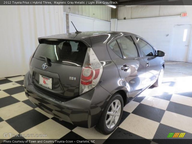 Magnetic Gray Metallic / Light Blue Gray/Black 2012 Toyota Prius c Hybrid Three