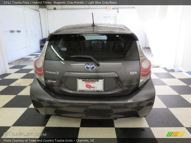 Magnetic Gray Metallic / Light Blue Gray/Black 2012 Toyota Prius c Hybrid Three