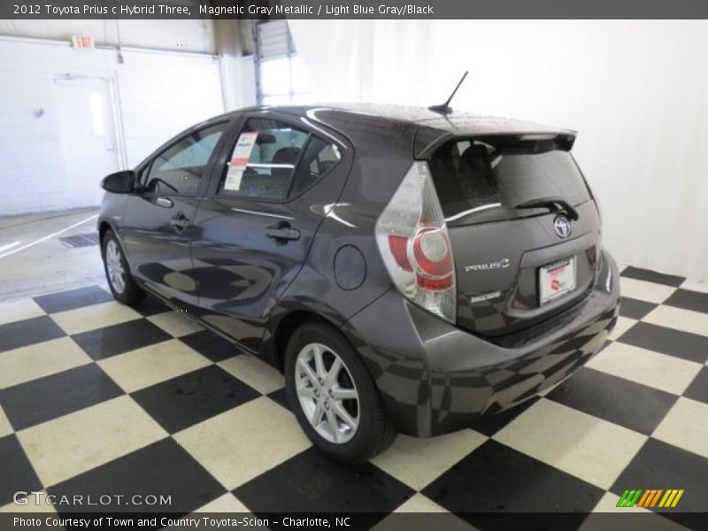 Magnetic Gray Metallic / Light Blue Gray/Black 2012 Toyota Prius c Hybrid Three
