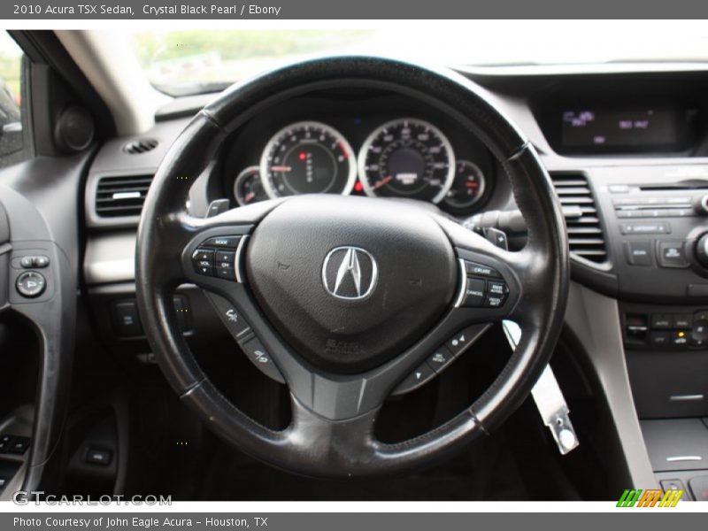 Crystal Black Pearl / Ebony 2010 Acura TSX Sedan