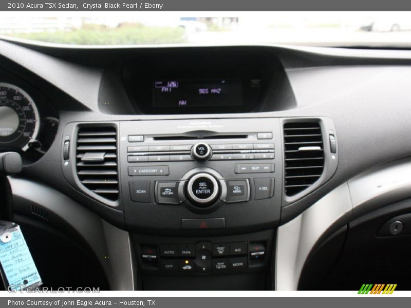 Crystal Black Pearl / Ebony 2010 Acura TSX Sedan