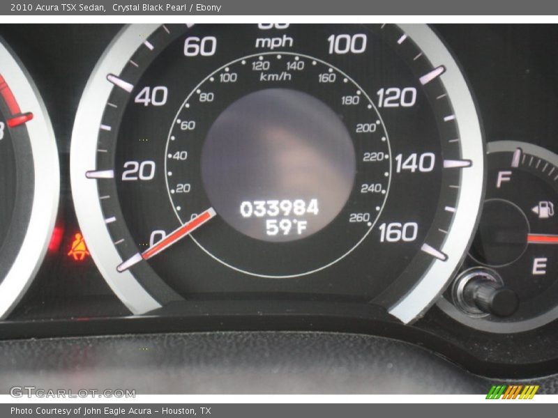 Crystal Black Pearl / Ebony 2010 Acura TSX Sedan