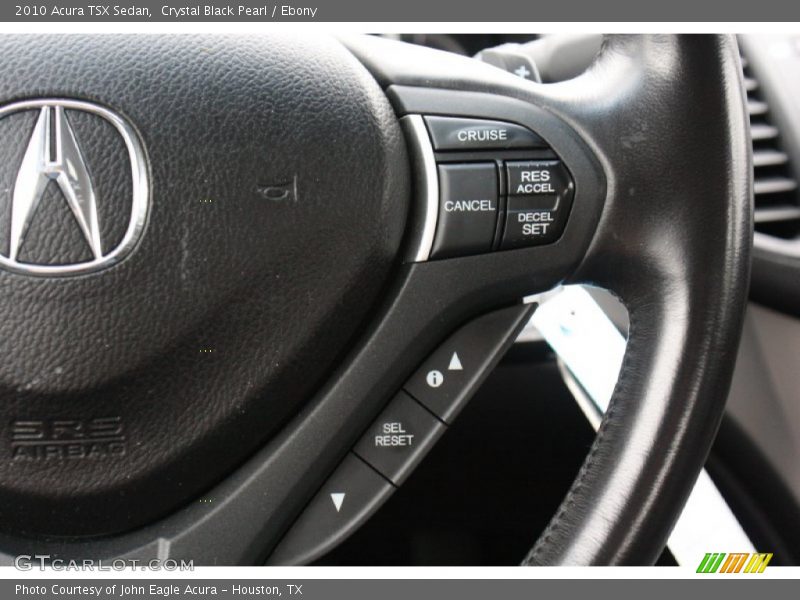 Crystal Black Pearl / Ebony 2010 Acura TSX Sedan