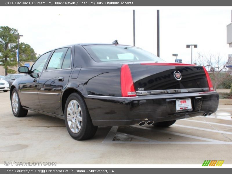 Black Raven / Titanium/Dark Titanium Accents 2011 Cadillac DTS Premium