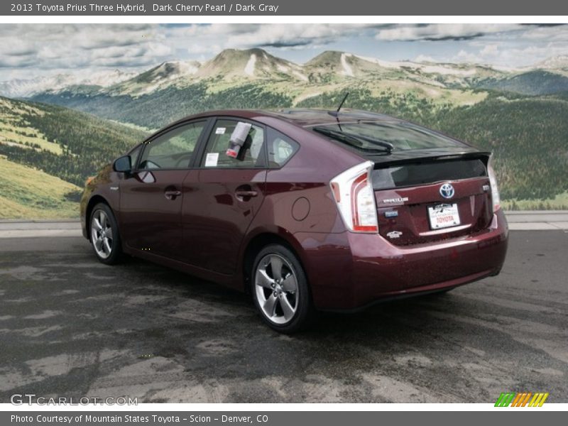 Dark Cherry Pearl / Dark Gray 2013 Toyota Prius Three Hybrid