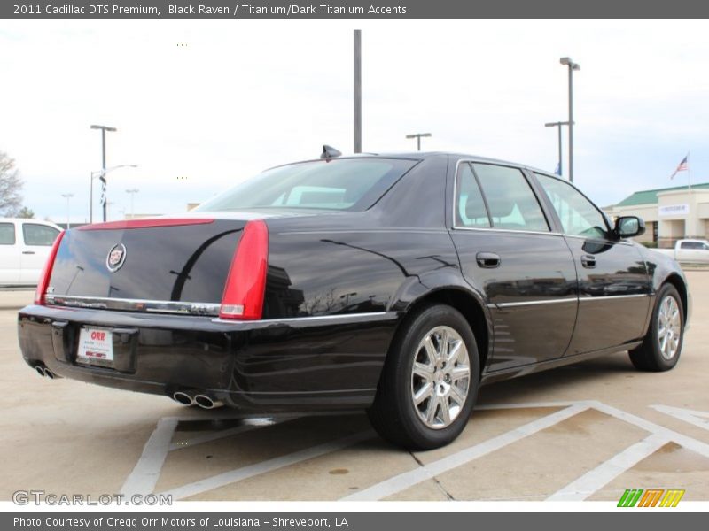 Black Raven / Titanium/Dark Titanium Accents 2011 Cadillac DTS Premium