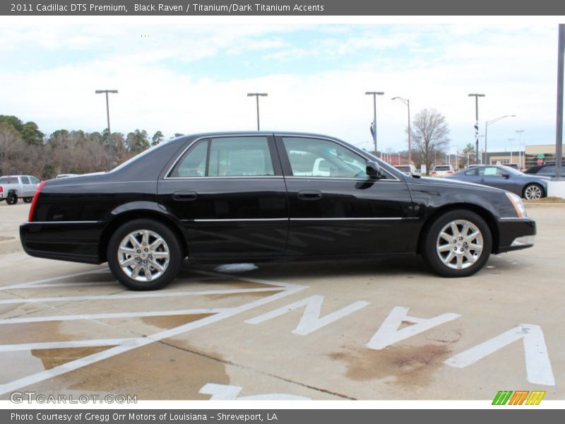 Black Raven / Titanium/Dark Titanium Accents 2011 Cadillac DTS Premium