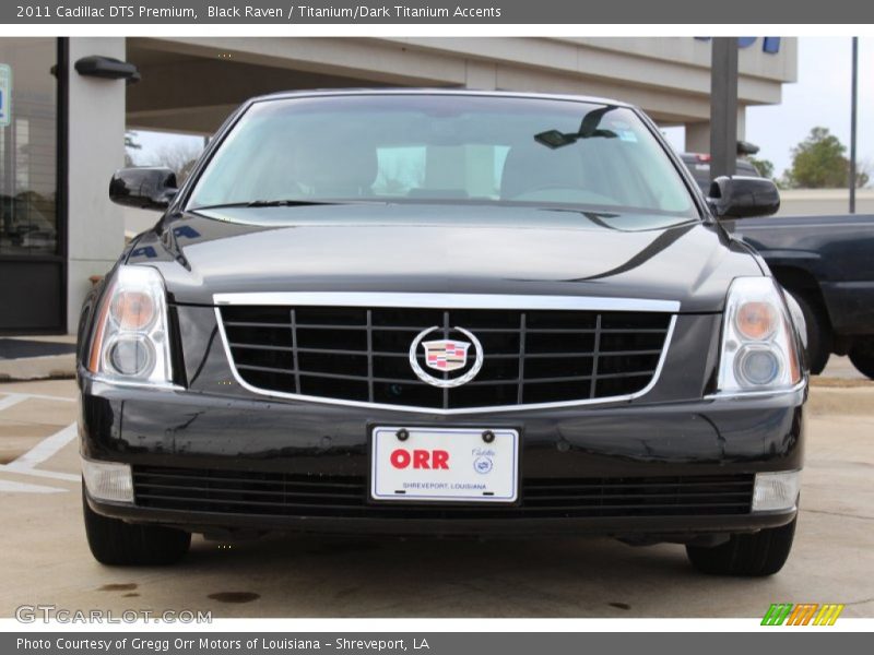 Black Raven / Titanium/Dark Titanium Accents 2011 Cadillac DTS Premium