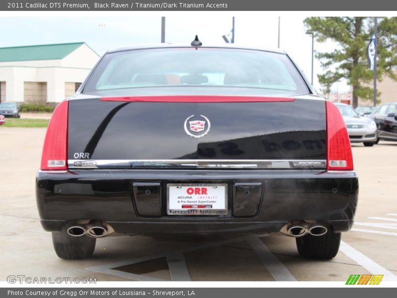 Black Raven / Titanium/Dark Titanium Accents 2011 Cadillac DTS Premium