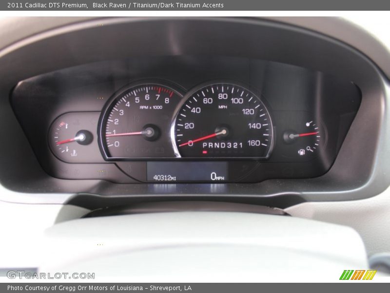 Black Raven / Titanium/Dark Titanium Accents 2011 Cadillac DTS Premium
