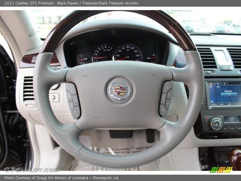 Black Raven / Titanium/Dark Titanium Accents 2011 Cadillac DTS Premium