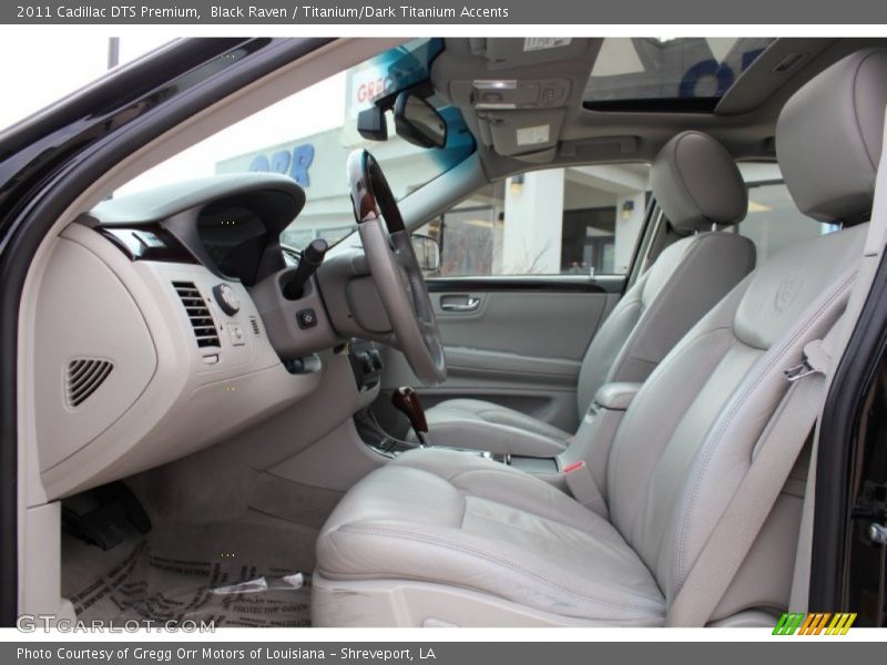 Black Raven / Titanium/Dark Titanium Accents 2011 Cadillac DTS Premium