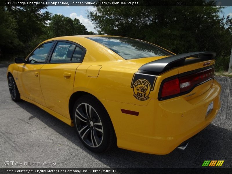 Stinger Yellow / Black/Super Bee Stripes 2012 Dodge Charger SRT8 Super Bee