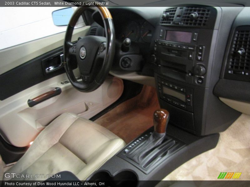White Diamond / Light Neutral 2003 Cadillac CTS Sedan