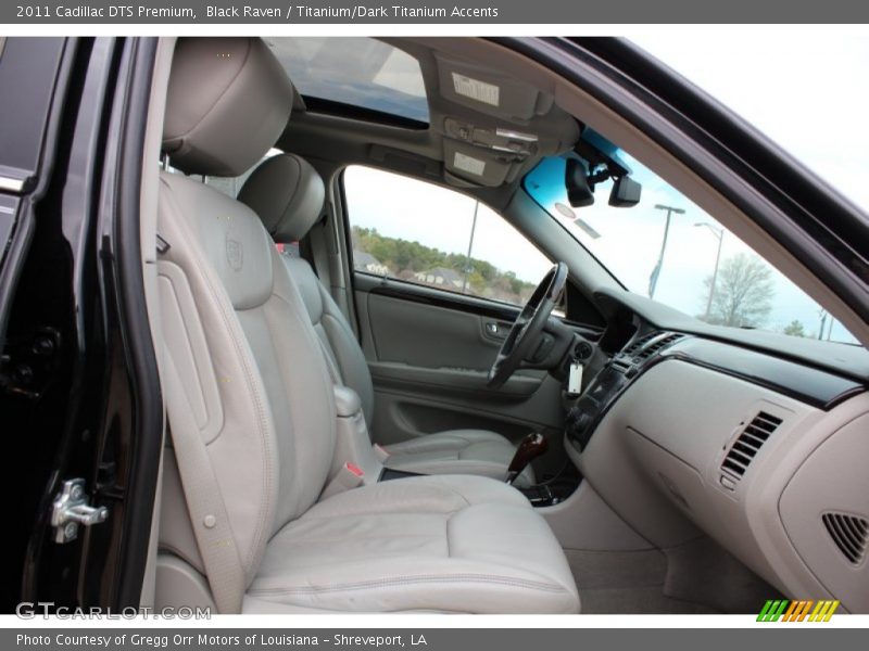Black Raven / Titanium/Dark Titanium Accents 2011 Cadillac DTS Premium